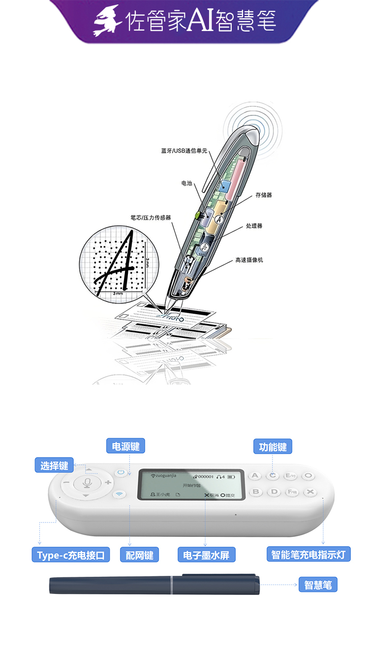 佐管家AI智慧笔